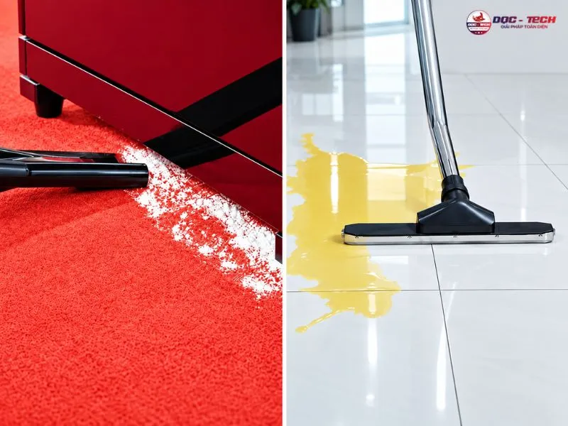 Máy hút bụi công nghiệp công suất lớn hút đa dạng chất bẩn