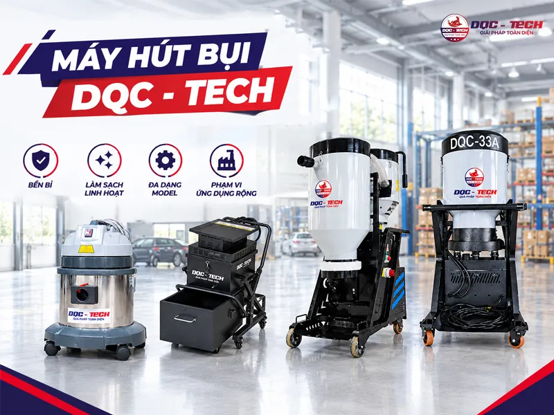 máy hút bụi dqc tech ứng dụng ở nhiều nơi