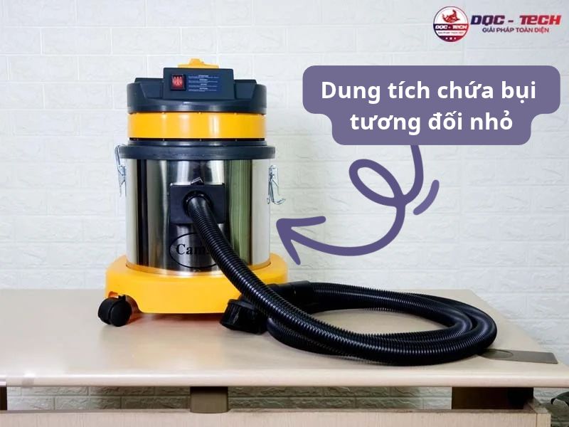 máy hút bụi dưới 2 triệu sở hữu dung tích bình chứa nhỏ