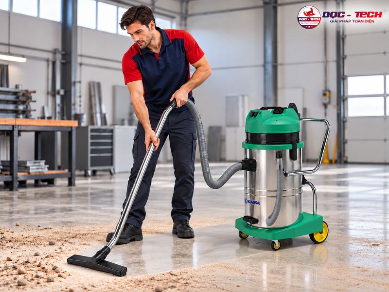 Máy hút bụi nhà xưởng 60L Kumisai KMS602H chính hãng, giá tốt