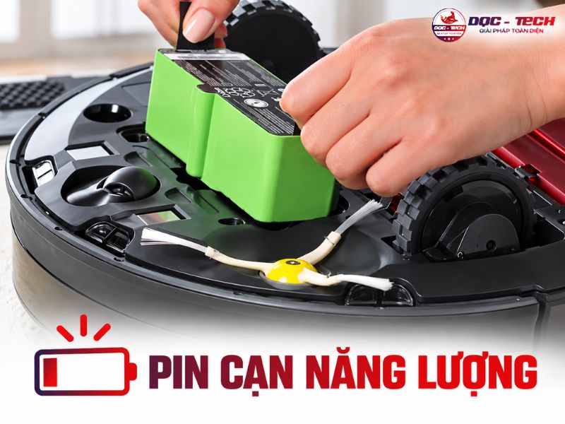 Máy hút bụi không chạy do chai pin