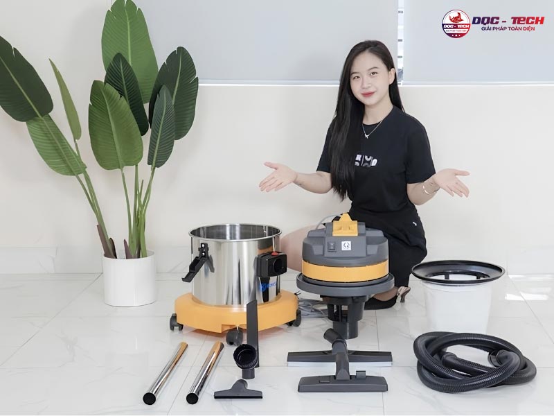 Máy hút bụi không ồn cách giảm âm