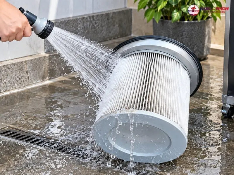 may-hut-bui-kumisai.jpg Làm sạch bộ lọc thiết bị hút bụi sau khi sử dụng