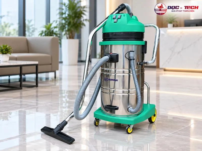 Máy hút bụi Kumisai KMS80 ứng dụng phổ biến tại gara, nhà xưởng