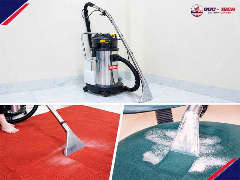 Máy hút bụi thảm văn phòng sở hữu lực hút mạnh mẽ