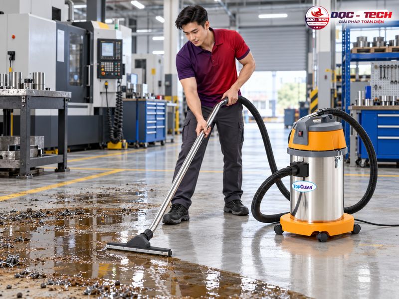 Máy hút bụi công nghiệp TopClean TC 30S cao cấp