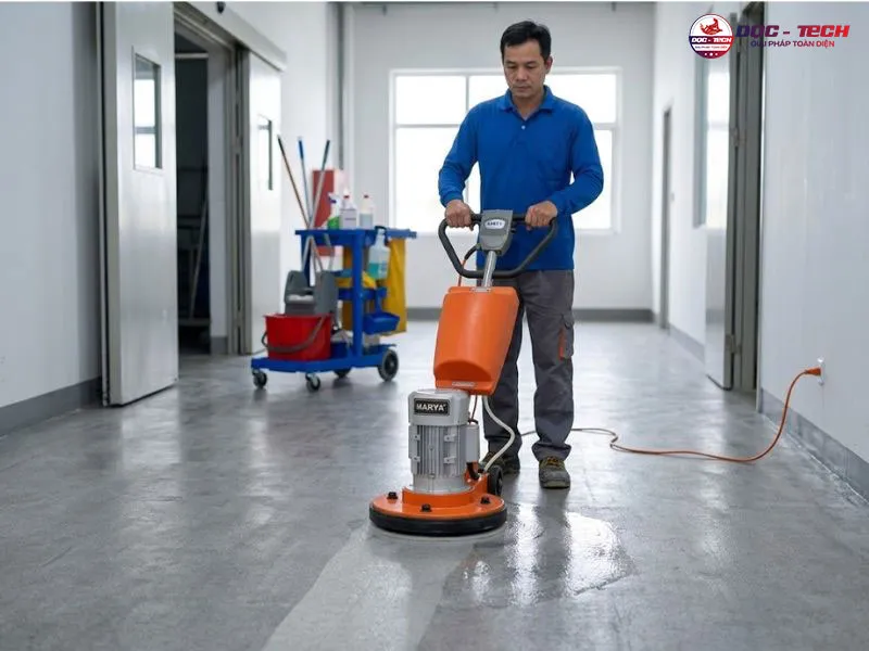 Máy mài sàn tạ công nghiệp Karva KVG-17F mài khỏe