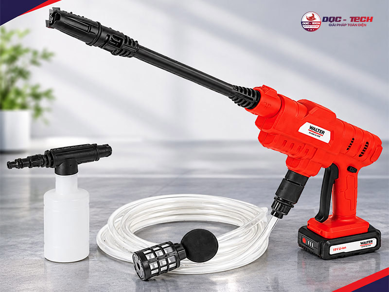 Máy rửa xe dùng pin WALTER 20 V