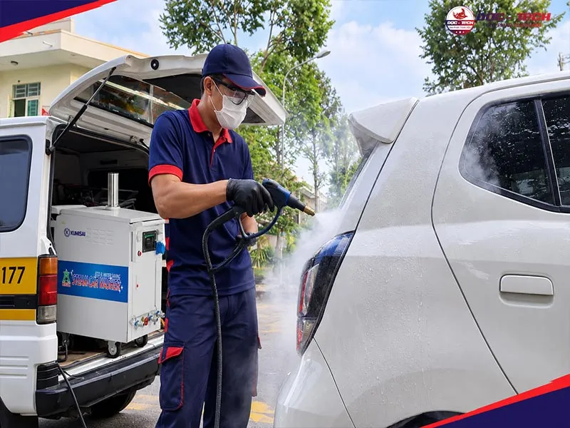 máy rửa xe hơi nóng Kumisai KMS1190 cơ động cao