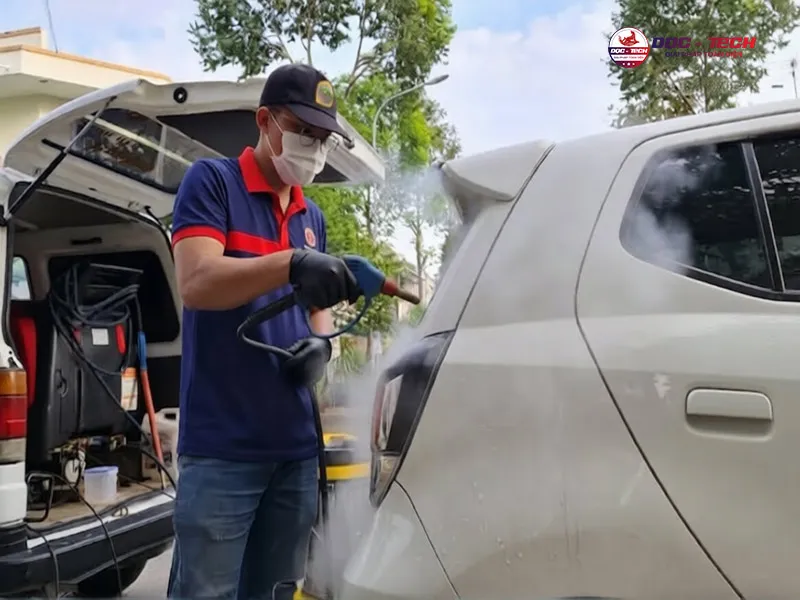 máy rửa xe hơi nước nóng Kumisai KMS2023 gia nhiệt nhanh, luồng hơi ổn định