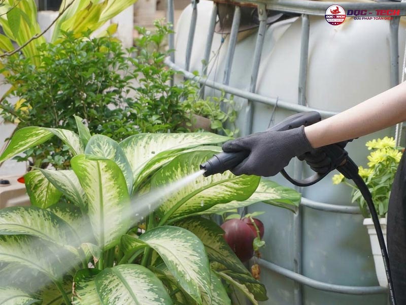Máy rửa xe tưới cây