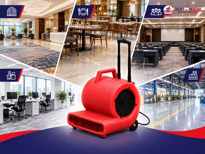 máy thổi con sò CAMRY BF533 được ứng dụng ở nhiều nơi
