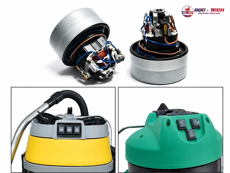 Kumisai KMS803J được trang bị 3 motor với tổng công suất lên tới 4500W