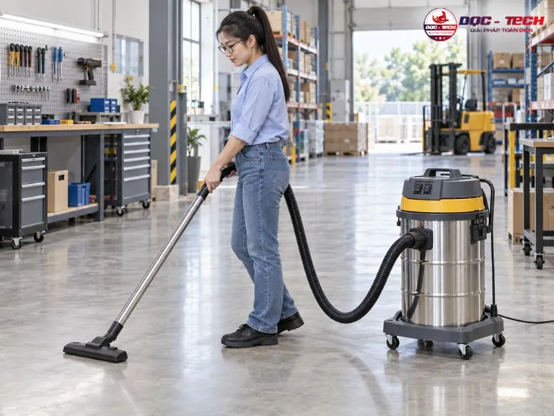 Công suất motor máy hút bụi 1200W ở mức vừa phải
