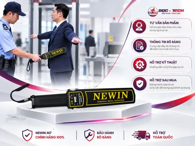 Mua máy dò kim loại Newin M7 chính hãng, giá tốt tại DQC-TECH