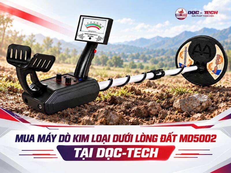 DQC-TECH phân phối máy rà kim loại dưới lòng đất MD5002 chính hãng, giá tốt