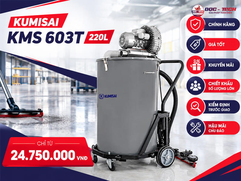 mua máy hút bụi Kumisai KMS 603T chính hãng tại dqc tech