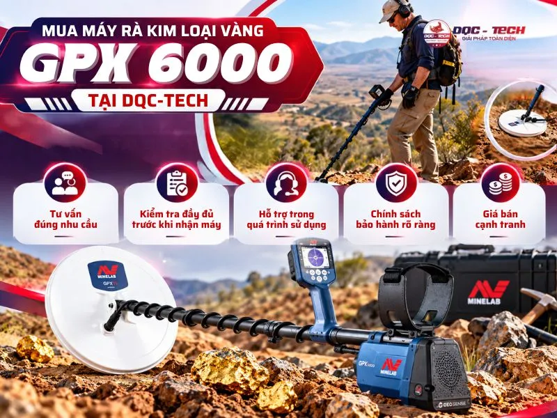 Mua máy dò vàng GPX 6000 chính hãng tại DQC-TECH