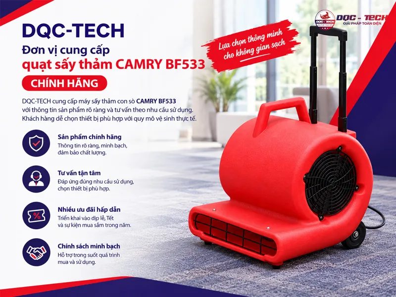 mua quạt thổi con sò CAMRY BF533 chính hãng tại dqc tech