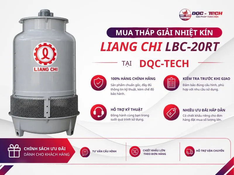 DQC-TECH phân phối tháp giải nhiệt kín Liang Chi LBC-20RT DQC-TECH phân phối tháp giải nhiệt kín Liang Chi LBC-20RT