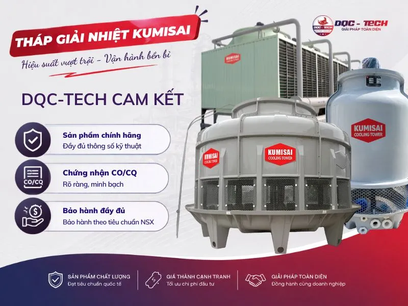 DQC-TECH phân phối chính hãng tháp giải nhiệt Kumisai giá tốt