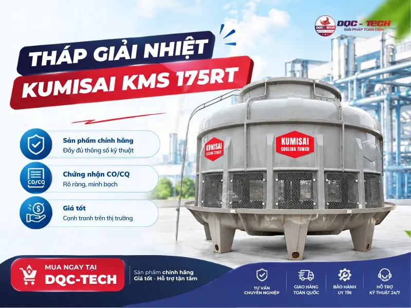 DQC-TECH phân phối tháp giải nhiệt Kumisai KMS 175RT chính hãng, giá tốt