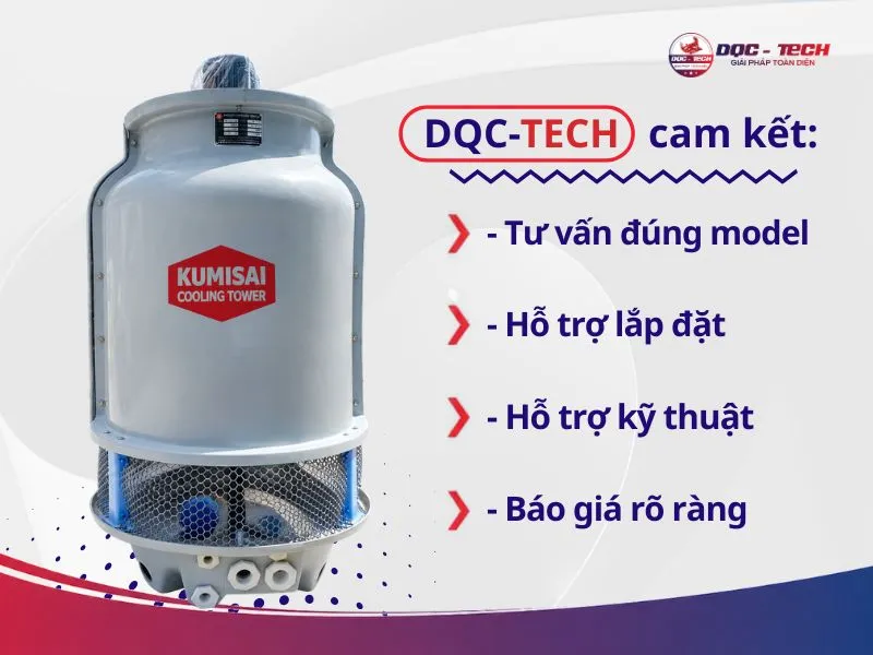 DQC-TECH là đơn vị uy tín phân phối tháp hạ nhiệt Kumisai KMS 8RT chính hãng