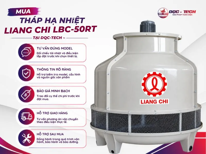 Mua tháp giải nhiệt Liang Chi LBC-50RT tại DQC-TECH Mua tháp giải nhiệt Liang Chi LBC-50RT tại DQC-TECH