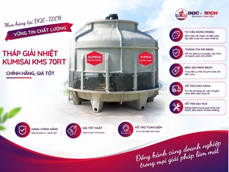 DQC-TECH phân phối tháp tản nhiệt Kumisai KMS 70RT chính hãng, giá tốt DQC-TECH phân phối tháp tản nhiệt Kumisai KMS 70RT chính hãng, giá tốt