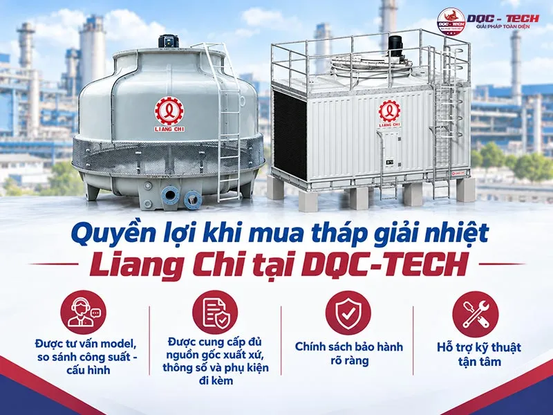 Mua tháp giải nhiệt Liang Chi chính hãng tại DQC-TECH