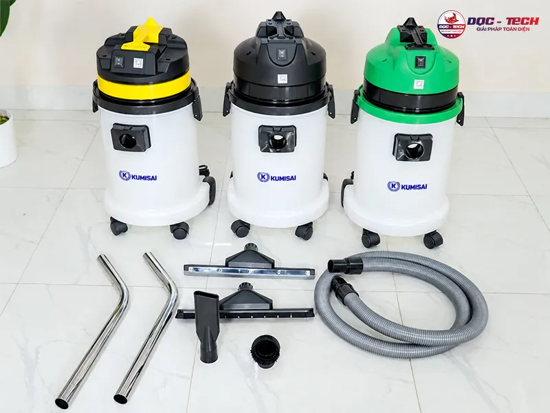 Máy hút bụi nhà xưởng 30L Kumisai KMS 30S sử dụng bộ lọc hepa để lọc bụi mịn