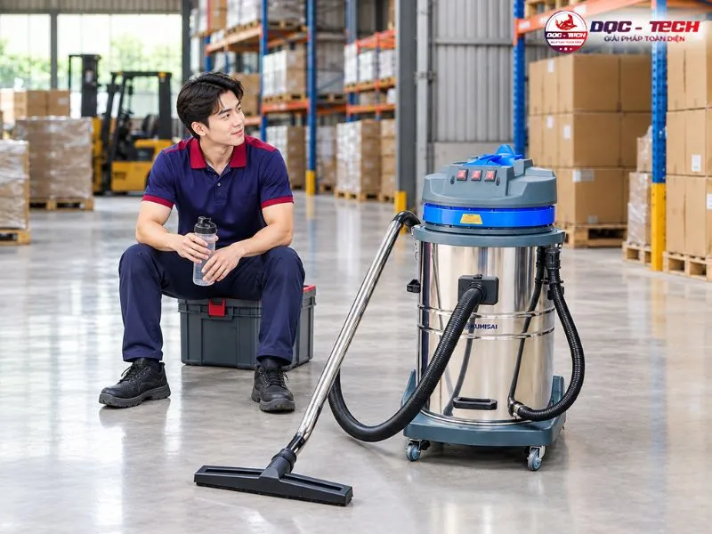 Nên cho máy hút bụi có một khoảng nghỉ từ 10 - 15 phút để hạ nhiệt