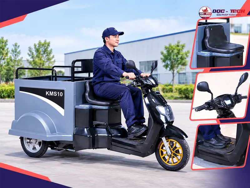 ngồi điều khiển xe trực tiếp