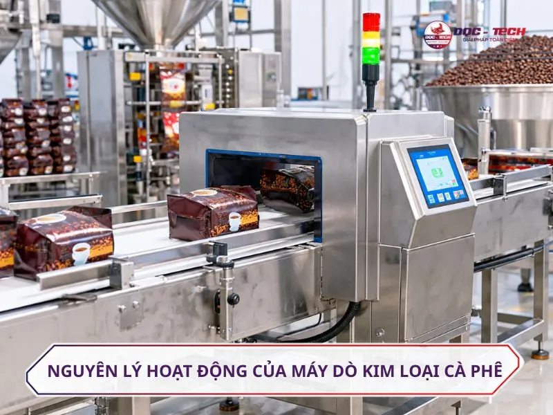 Cách thức máy dò kim loại cà phê vận hành