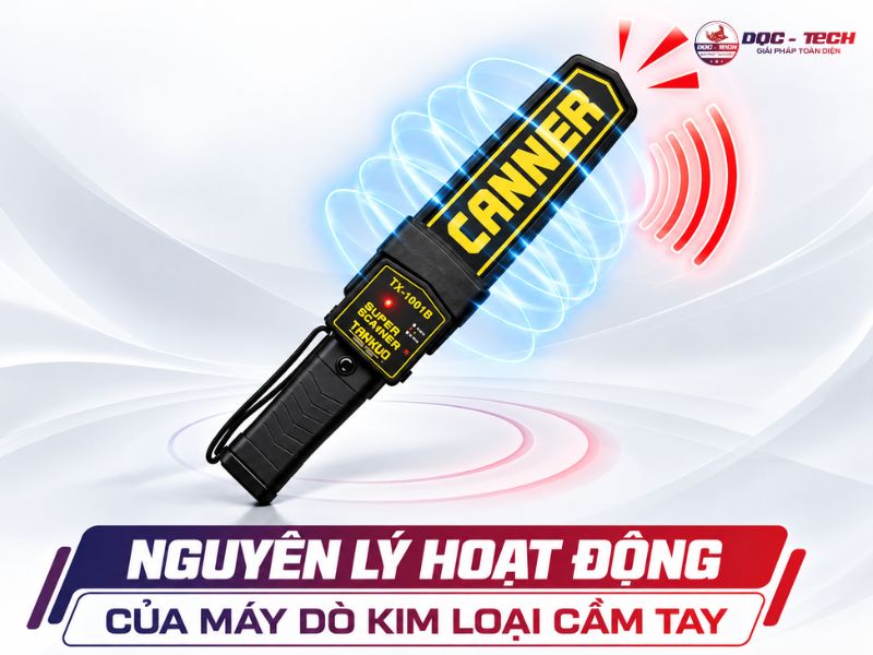 Nguyên lý vận hành của máy rà tìm kim loại cầm tay