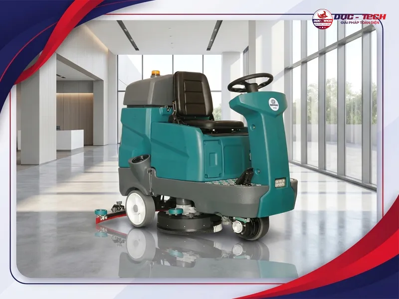 Nhận biết máy chà sàn ngồi lái Kumisai KMS D9F chính hãng