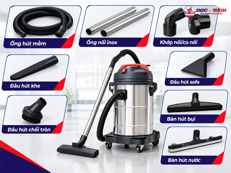 nhóm tiếp xúc trực tiếp với bề mặt cần làm sạch
