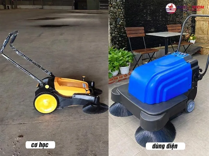 2 loại xe quét rác đẩy tay