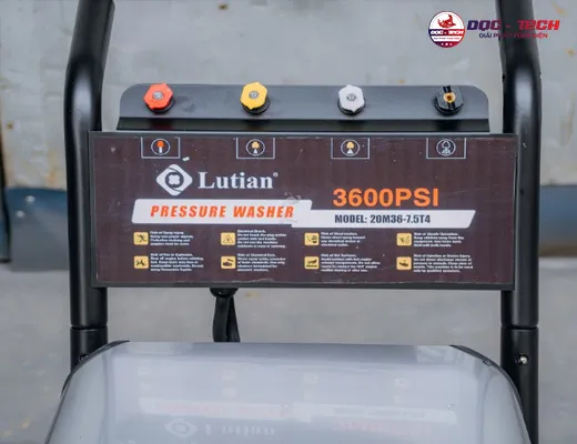 Máy rửa xe Lutian 3600PSI 20M36-7.5T4 7.5KW - 3