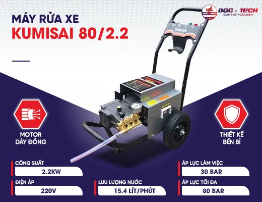 Máy rửa xe Kumisai 80/2.2