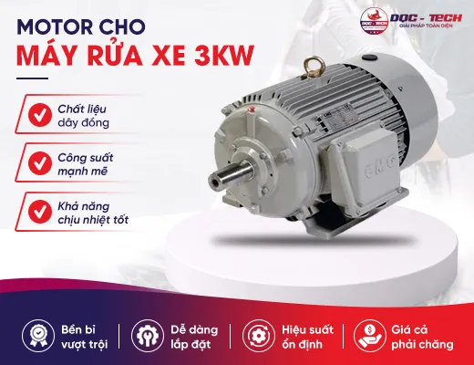 Motor cho máy rửa xe 3kW