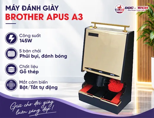 Máy đánh giày giá rẻ Brother Apus A3