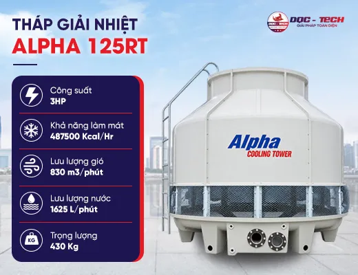 Tháp giải nhiệt công nghiệp Alpha 125RT