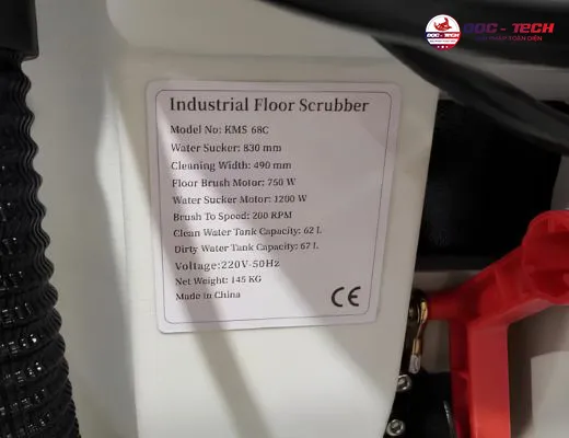 Máy chà sàn liên hợp Kumisai KMS 68C - 6