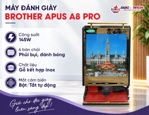 Máy đánh giày Brother Apus A8 Pro