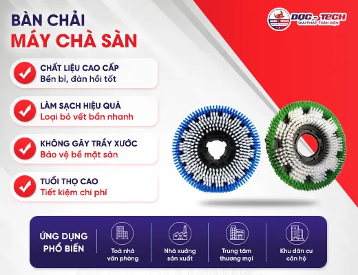 Bàn chải máy chà sàn