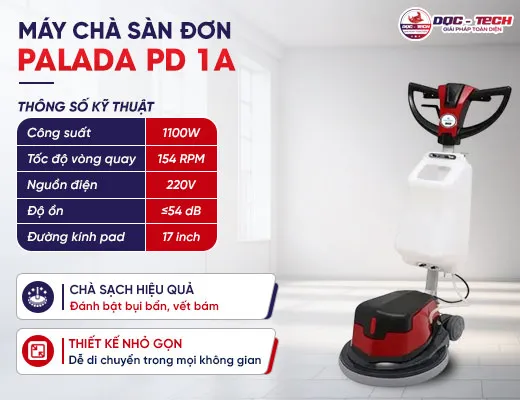 Máy chà sàn đơn Palada PD 1A