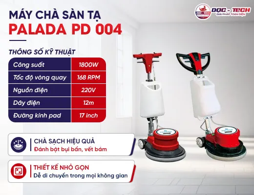 Máy chà sàn tạ Palada PD 004