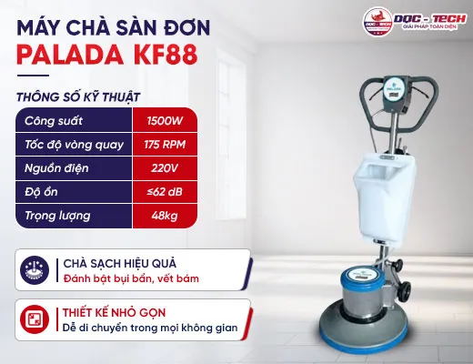 Máy chà sàn đơn Palada KF88