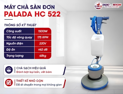 Máy chà sàn đơn Palada HC 522